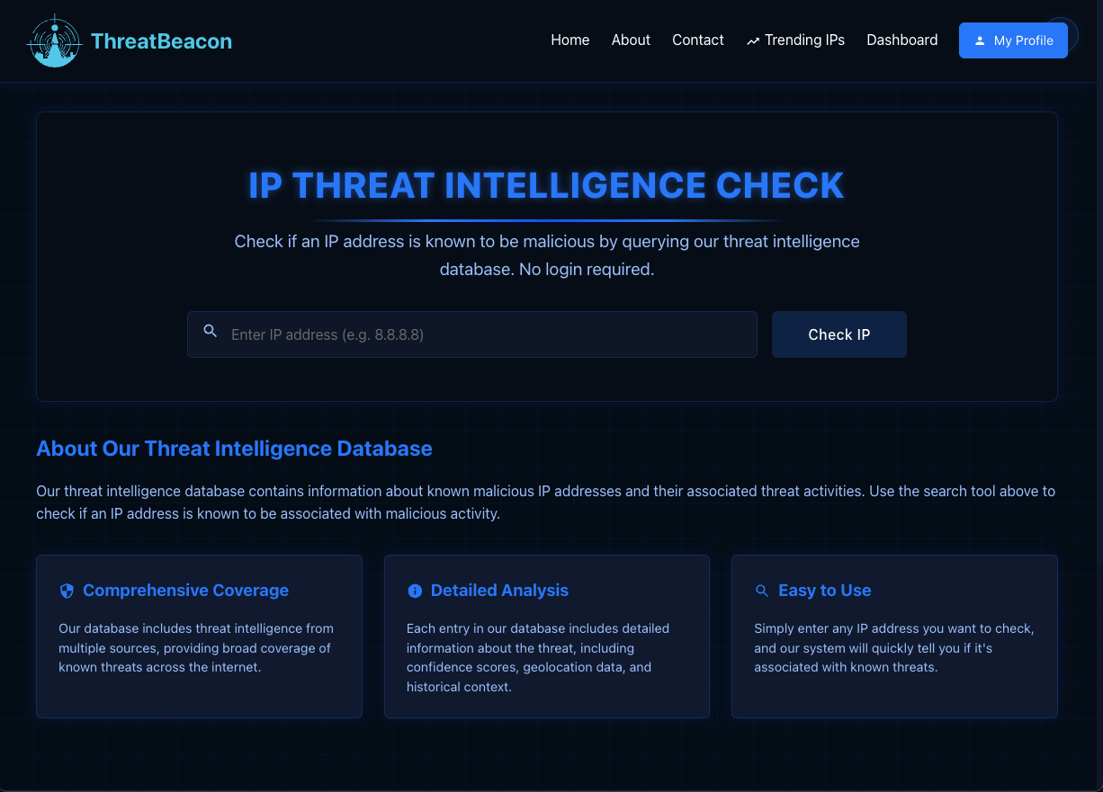 Threat Intelligence Dashboard